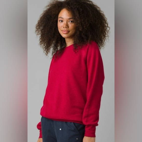 Prana Tops - Prana Cozy Up Sweatshirt in Berry Heather Size M